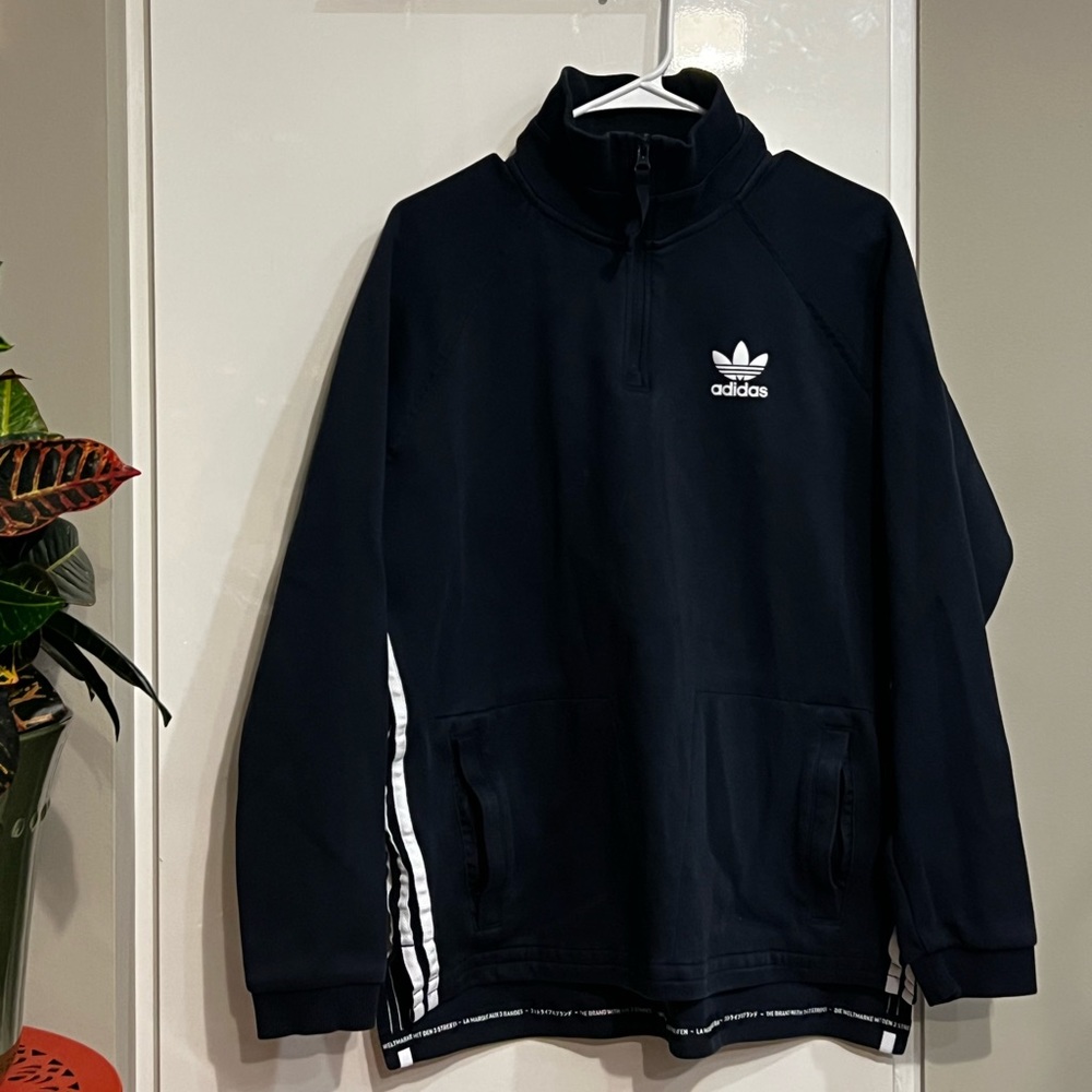 Adidas quarter zip sweat shirt